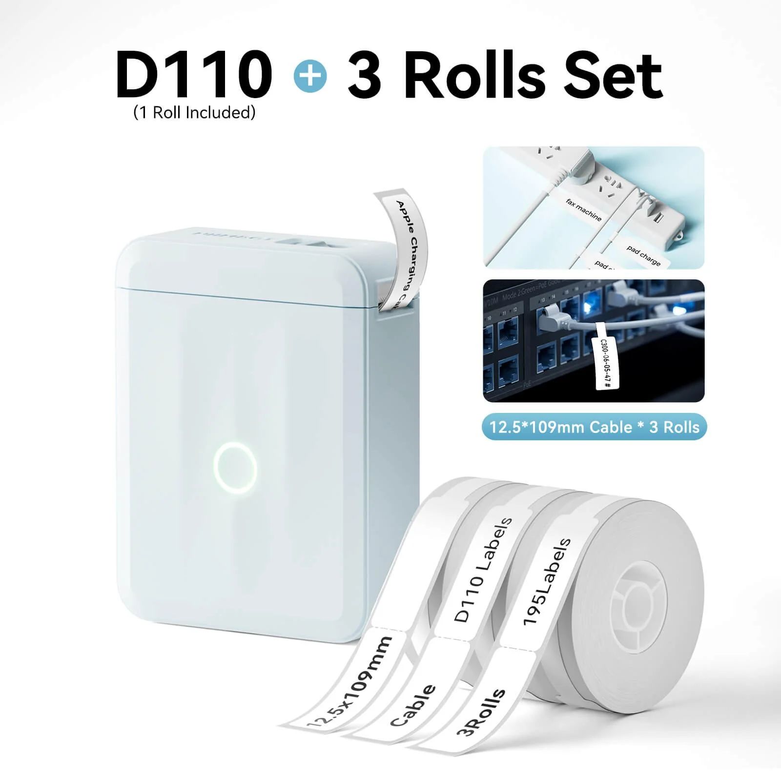 NIIMBOT D110 Upgraded Thermal Switch Mini Label Maker Bluetooth for Office Home School - Image 22