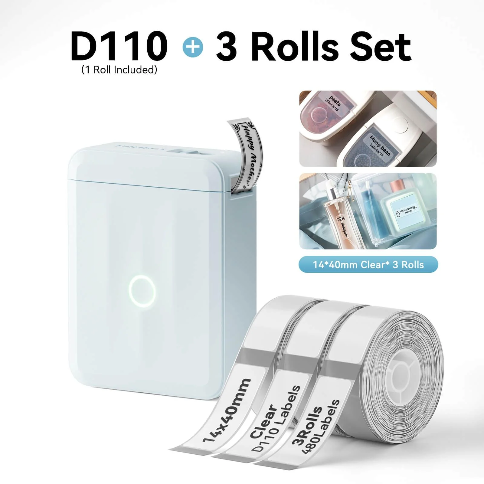 NIIMBOT D110 Upgraded Thermal Switch Mini Label Maker Bluetooth for Office Home School - Image 24