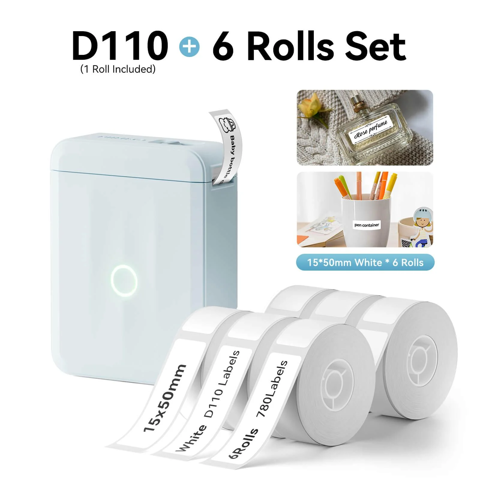 NIIMBOT D110 Upgraded Thermal Switch Mini Label Maker Bluetooth for Office Home School - Image 25