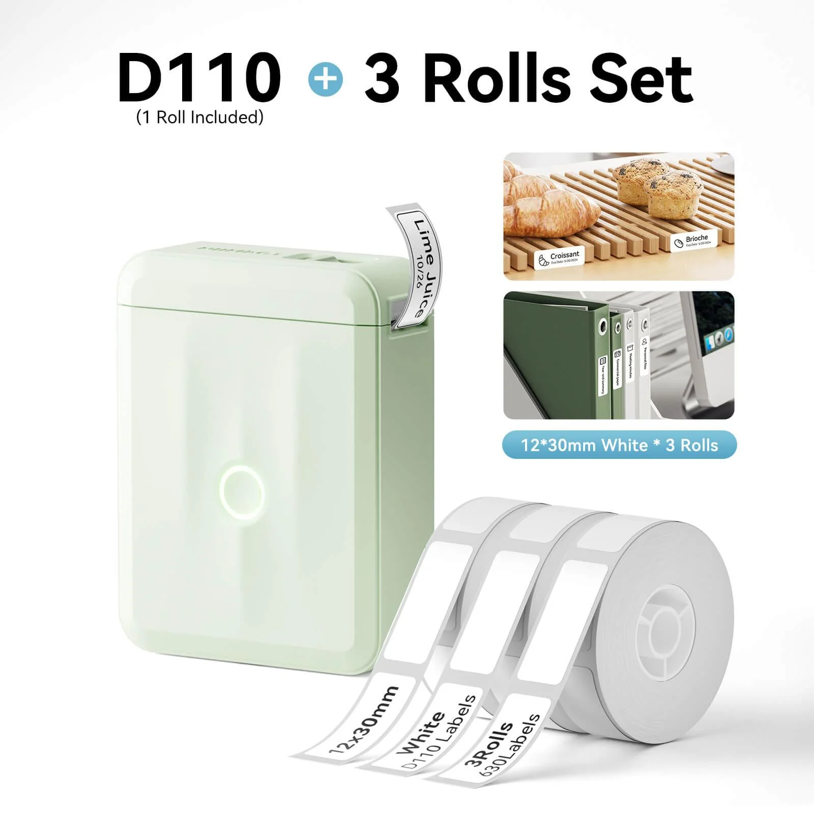 NIIMBOT D110 Upgraded Thermal Switch Mini Label Maker Bluetooth for Office Home School - Image 28