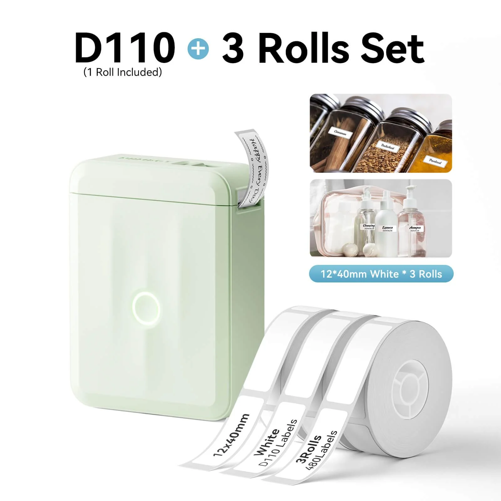 NIIMBOT D110 Upgraded Thermal Switch Mini Label Maker Bluetooth for Office Home School - Image 29