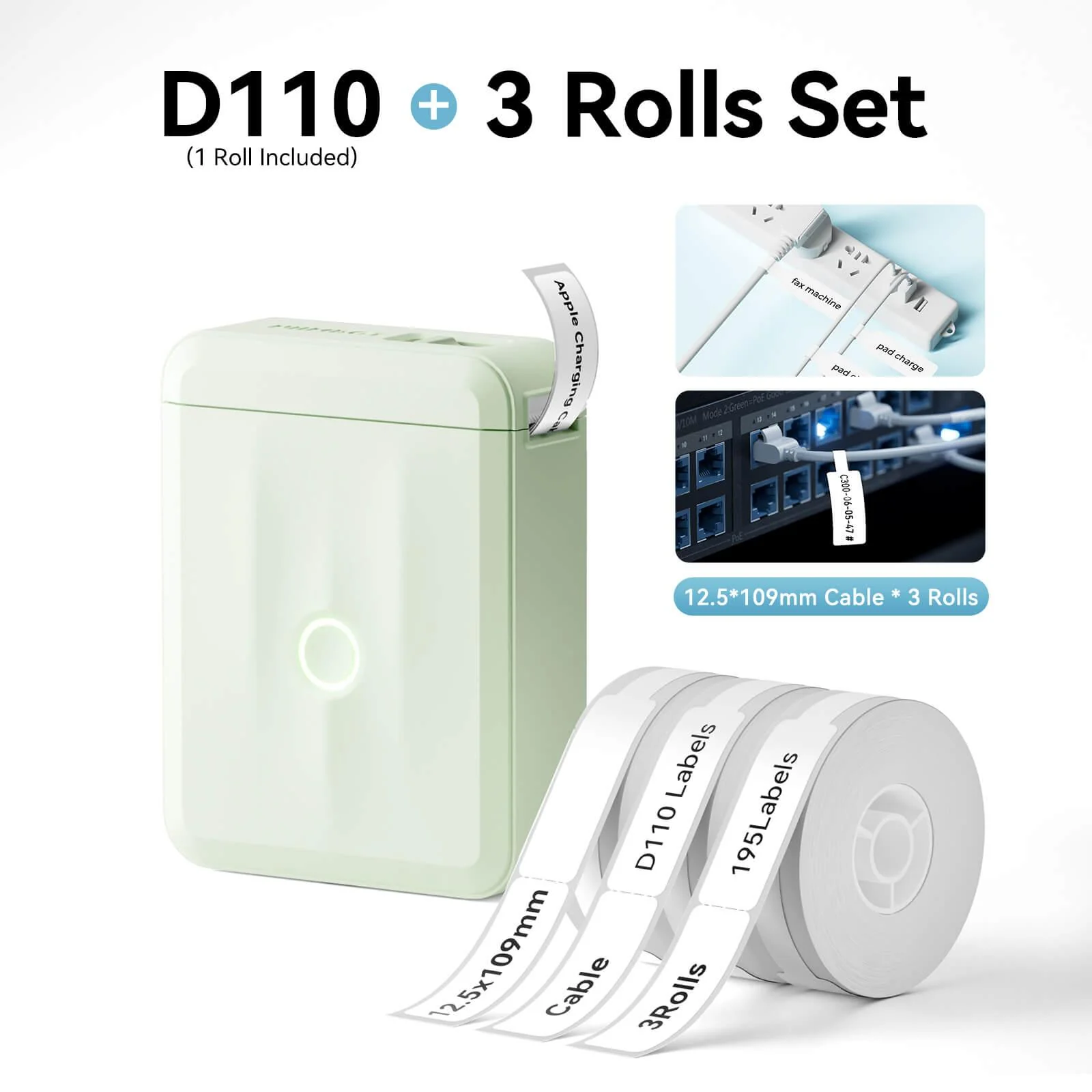 NIIMBOT D110 Upgraded Thermal Switch Mini Label Maker Bluetooth for Office Home School - Image 30