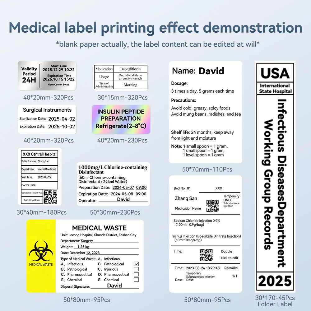 NIIMBOT M2 Vial Label Printer, Smart Color Printing with Phones & PC for Various Home Vial Bottles - Image 4