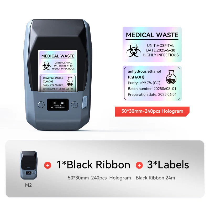 NIIMBOT M2 Vial Label Printer, Smart Color Printing with Phones & PC for Various Home Vial Bottles - Image 10