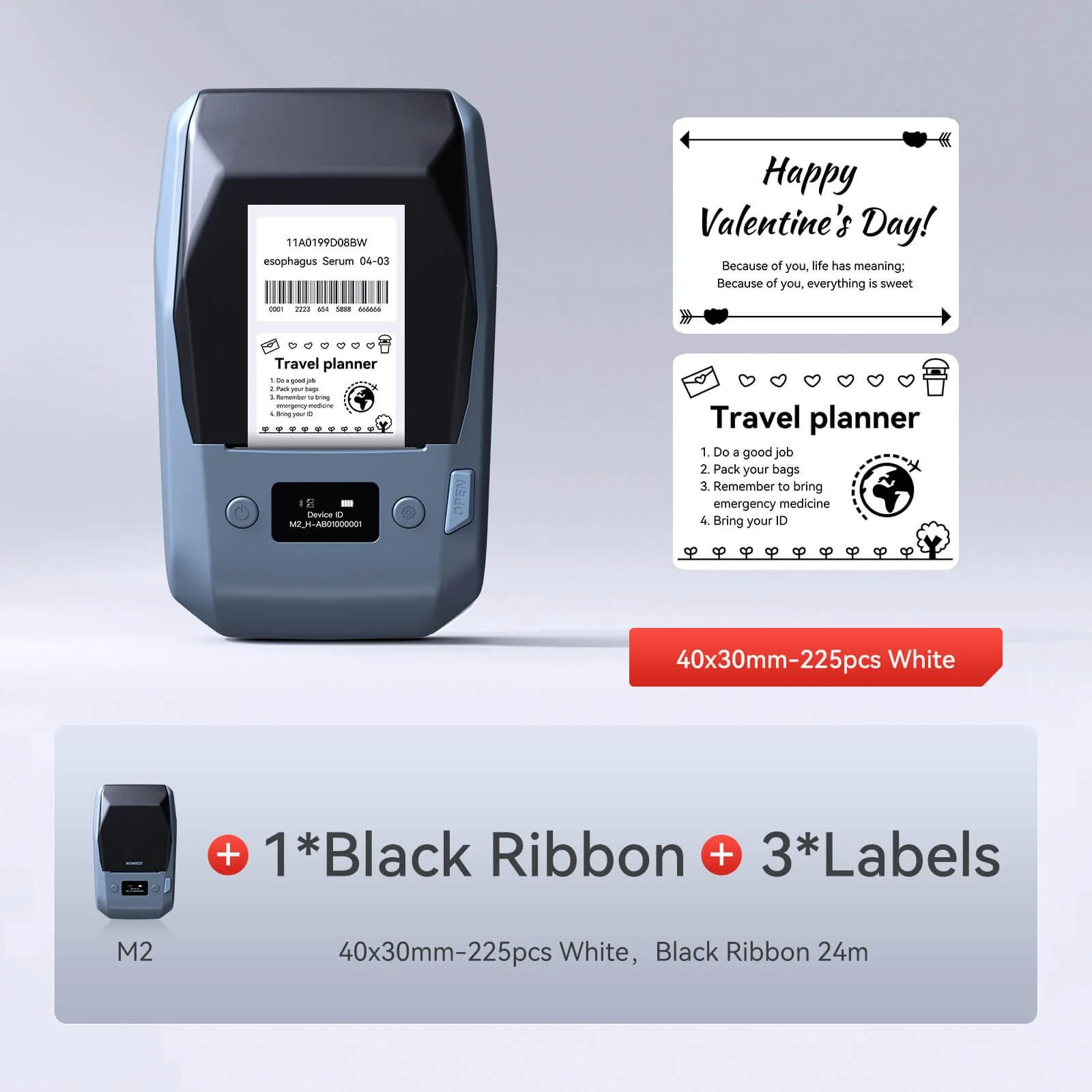 NIIMBOT M2 Vial Label Printer, Smart Color Printing with Phones & PC for Various Home Vial Bottles - Image 18