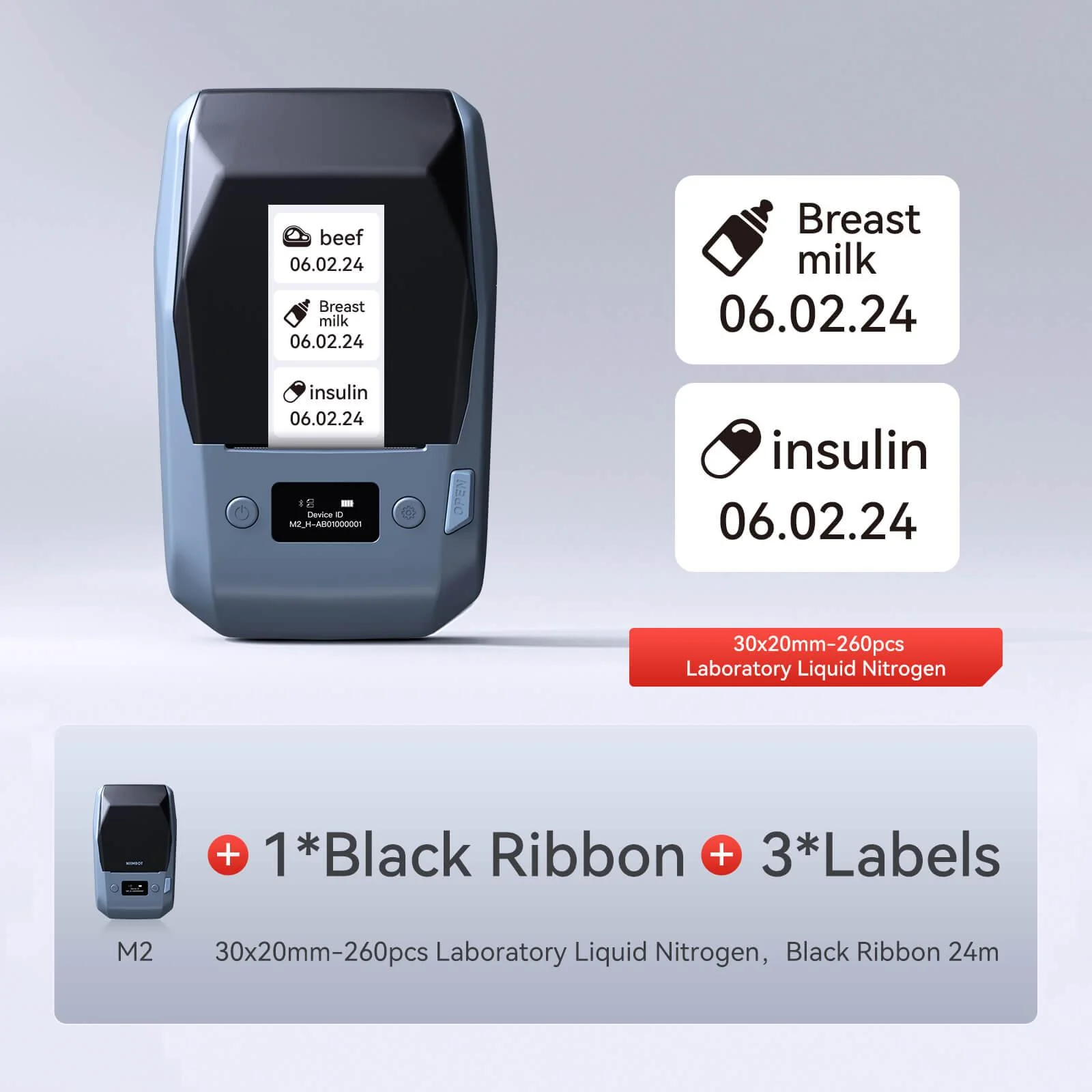 NIIMBOT M2 Vial Label Printer, Smart Color Printing with Phones & PC for Various Home Vial Bottles - Image 19