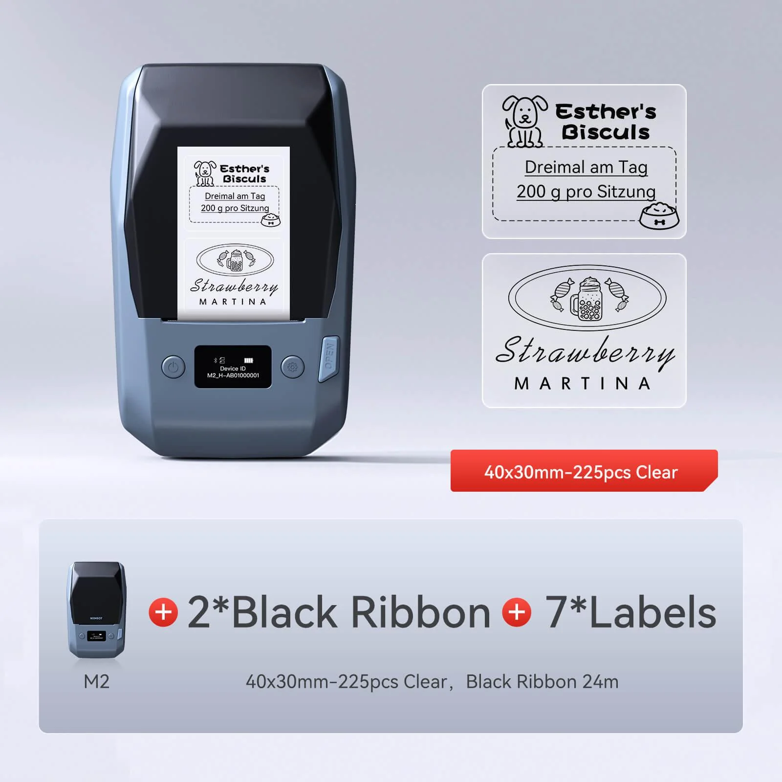 NIIMBOT M2 Vial Label Printer, Smart Color Printing with Phones & PC for Various Home Vial Bottles - Image 30