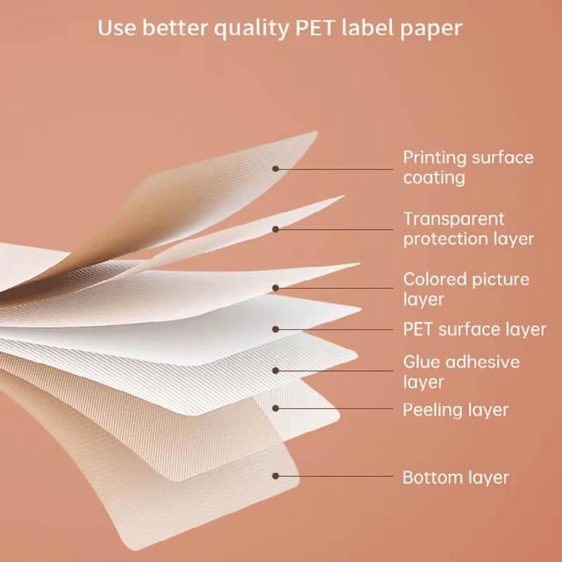 NIIMBOT N1 Pure Color Label Stickers, Durable PET Material, No Fading - Image 9