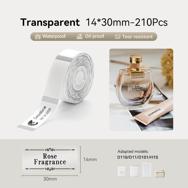 Transparent Label Tape for D11, D110, D101 - Image 12