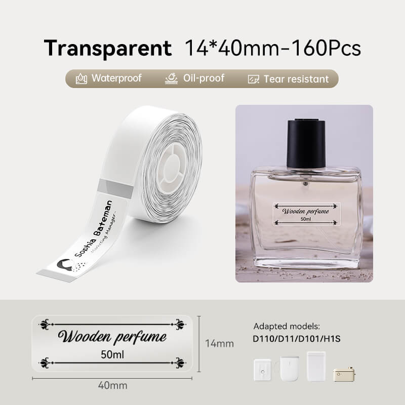 Transparent Label Tape for D11, D110, D101 - Image 14