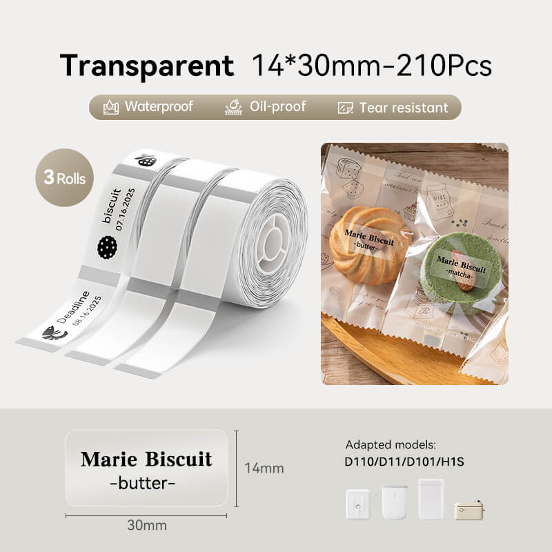 Transparent Label Tape for D11, D110, D101 - Image 16
