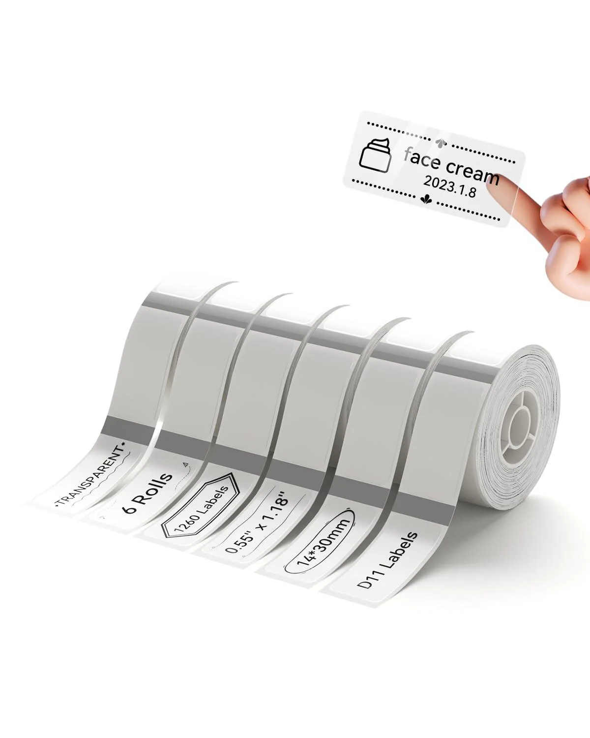 Transparent Label Tape for D11, D110, D101 - Image 19